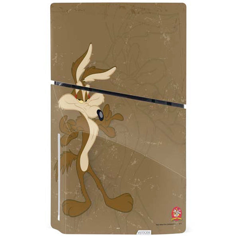 Looney Tunes Wile E Coyote Double PS5 Slim Disk Console Skin