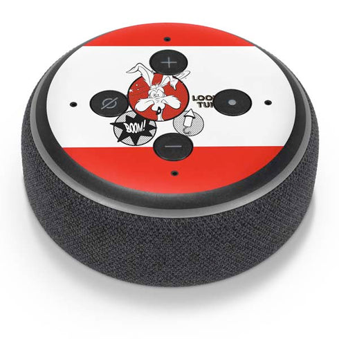 Looney Tunes Wile E Coyote Red Stripes Amazon Echo Dot Skin