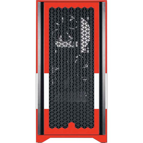 Looney Tunes Wile E Coyote Red Stripes Corsair 4000D Tempered Glass Mid-Tower ATX Case Skin