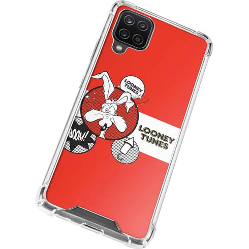 Looney Tunes Wile E Coyote Red Stripes Galaxy A12 Clear Case