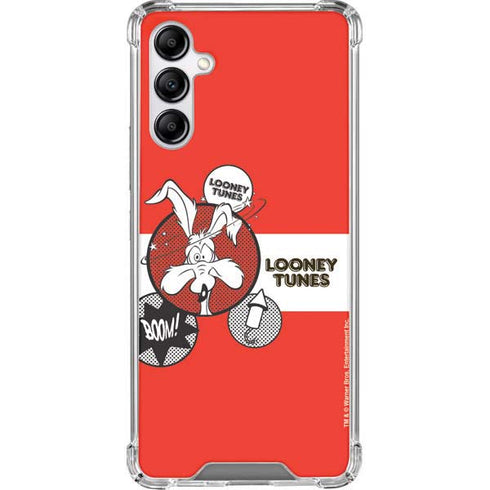 Looney Tunes Wile E Coyote Red Stripes Galaxy A14 5G Clear Case