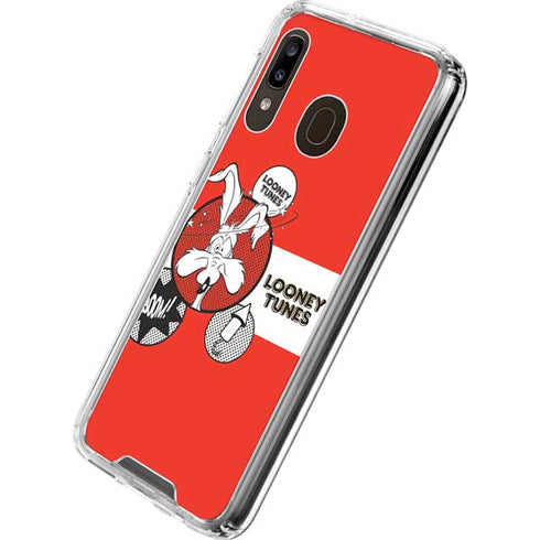 Looney Tunes Wile E Coyote Red Stripes Galaxy A30 Clear Case