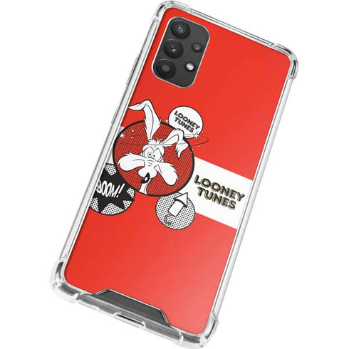 Looney Tunes Wile E Coyote Red Stripes Galaxy A32 5G Clear Case