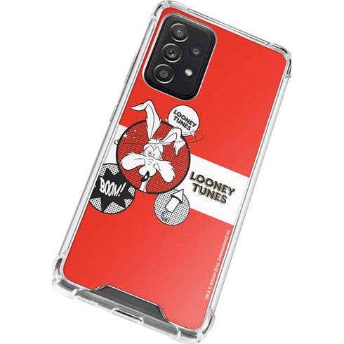 Looney Tunes Wile E Coyote Red Stripes Galaxy A52 5G Clear Case