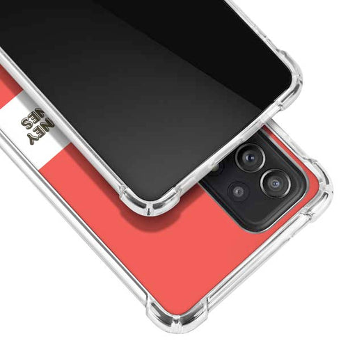 Looney Tunes Wile E Coyote Red Stripes Galaxy A72 5G Clear Case
