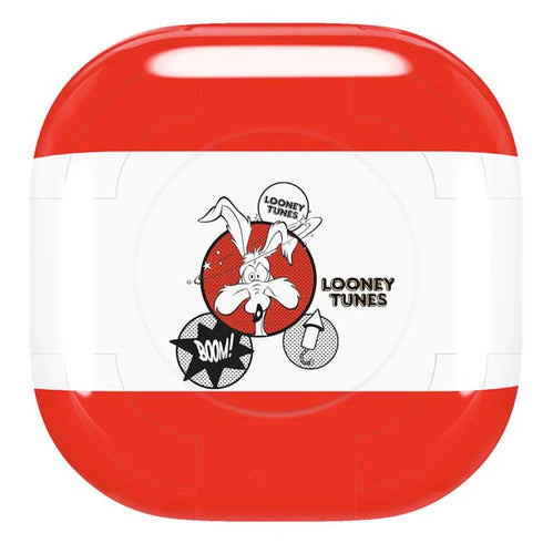 Looney Tunes Wile E Coyote Red Stripes Galaxy Buds Pro Skin