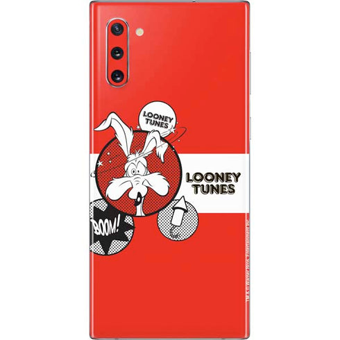 Looney Tunes Wile E Coyote Red Stripes Galaxy Note 10 Skin