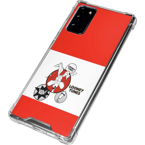 Looney Tunes Wile E Coyote Red Stripes Galaxy Note20 5G Clear Case