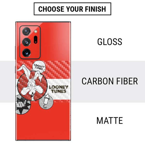 Looney Tunes Wile E Coyote Red Stripes Galaxy Note20 Ultra 5G Skin