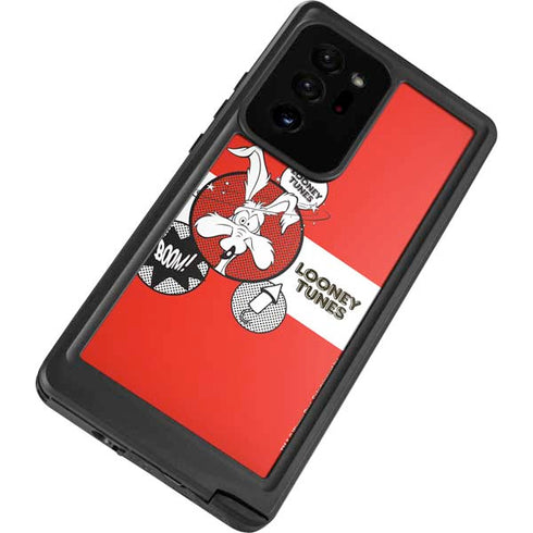 Looney Tunes Wile E Coyote Red Stripes Galaxy Note20 Ultra 5G Waterproof Case