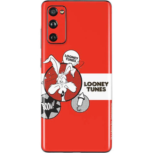 Looney Tunes Wile E Coyote Red Stripes Galaxy S20 Fan Edition Skin