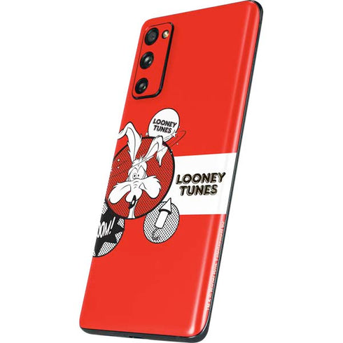 Looney Tunes Wile E Coyote Red Stripes Galaxy S20 Fan Edition Skin