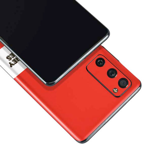 Looney Tunes Wile E Coyote Red Stripes Galaxy S20 Fan Edition Skin