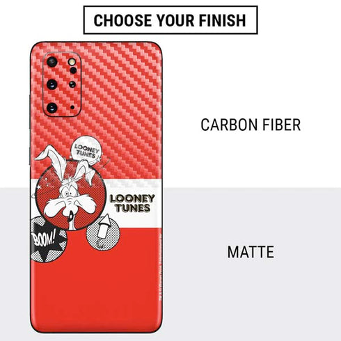 Looney Tunes Wile E Coyote Red Stripes Galaxy S20 Plus Skin