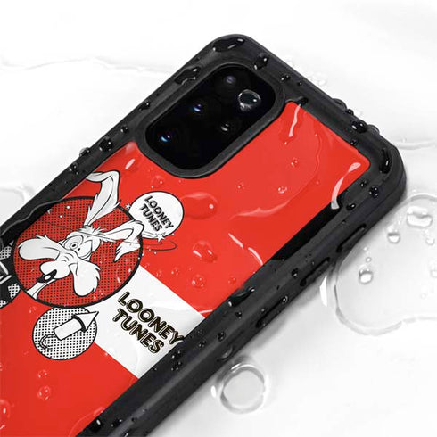 Looney Tunes Wile E Coyote Red Stripes Galaxy S20 Plus Waterproof Case