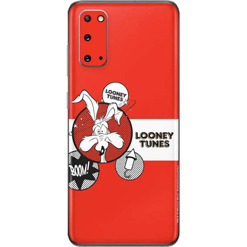 Looney Tunes Wile E Coyote Red Stripes Galaxy S20 Skin