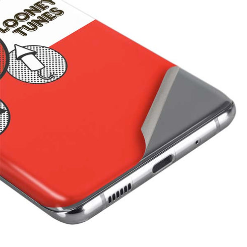 Looney Tunes Wile E Coyote Red Stripes Galaxy S20 Skin