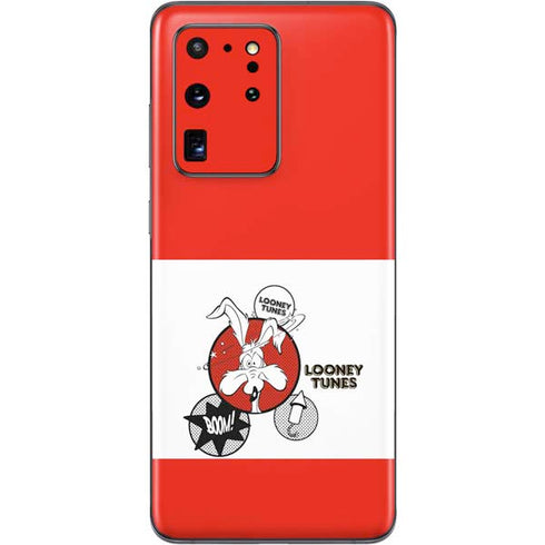 Looney Tunes Wile E Coyote Red Stripes Galaxy S20 Ultra 5G Skin