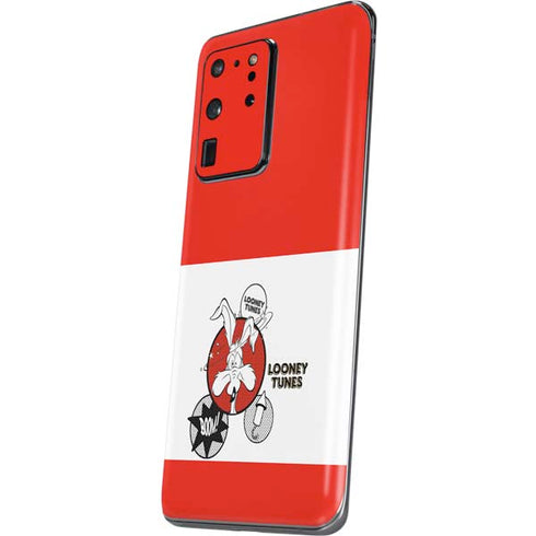 Looney Tunes Wile E Coyote Red Stripes Galaxy S20 Ultra 5G Skin