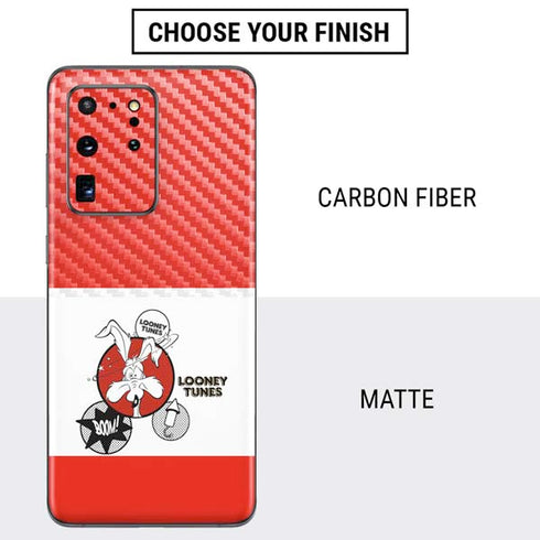 Looney Tunes Wile E Coyote Red Stripes Galaxy S20 Ultra 5G Skin