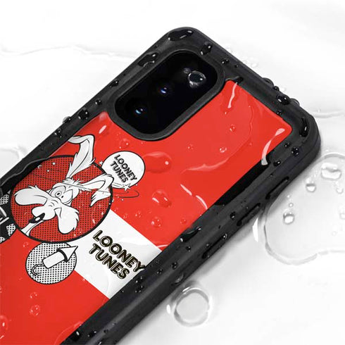 Looney Tunes Wile E Coyote Red Stripes Galaxy S20 Waterproof Case