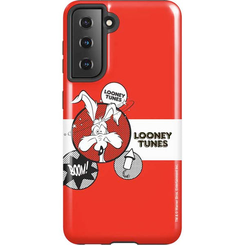Looney Tunes Wile E Coyote Red Stripes Galaxy S21 5G Pro Case