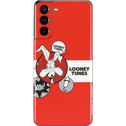 Looney Tunes Wile E Coyote Red Stripes Galaxy S21 5G Skin