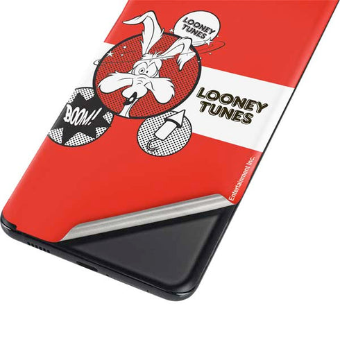 Looney Tunes Wile E Coyote Red Stripes Galaxy S21 5G Skin