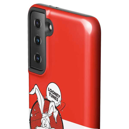 Looney Tunes Wile E Coyote Red Stripes Galaxy S21 FE Pro Case