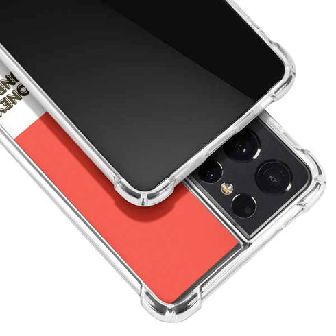 Looney Tunes Wile E Coyote Red Stripes Galaxy S21 Ultra 5G Clear Case