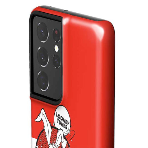 Looney Tunes Wile E Coyote Red Stripes Galaxy S21 Ultra 5G Pro Case