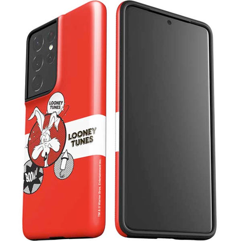 Looney Tunes Wile E Coyote Red Stripes Galaxy S21 Ultra 5G Pro Case