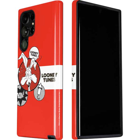 Looney Tunes Wile E Coyote Red Stripes Galaxy S22 Ultra Pro Case