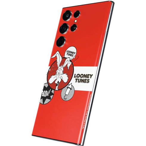Looney Tunes Wile E Coyote Red Stripes Galaxy S22 Ultra Skin