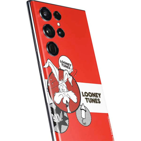 Looney Tunes Wile E Coyote Red Stripes Galaxy S22 Ultra Skin
