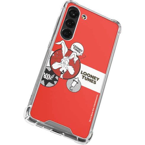 Looney Tunes Wile E Coyote Red Stripes Galaxy S23 Plus Clear Case