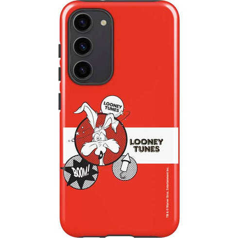 Looney Tunes Wile E Coyote Red Stripes Galaxy S23 Plus Pro Case