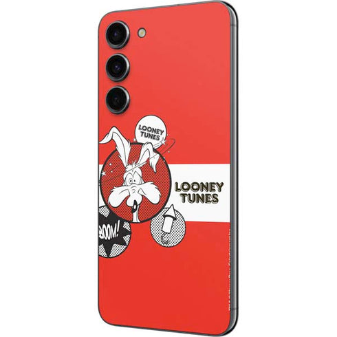 Looney Tunes Wile E Coyote Red Stripes Galaxy S23 Plus Skin