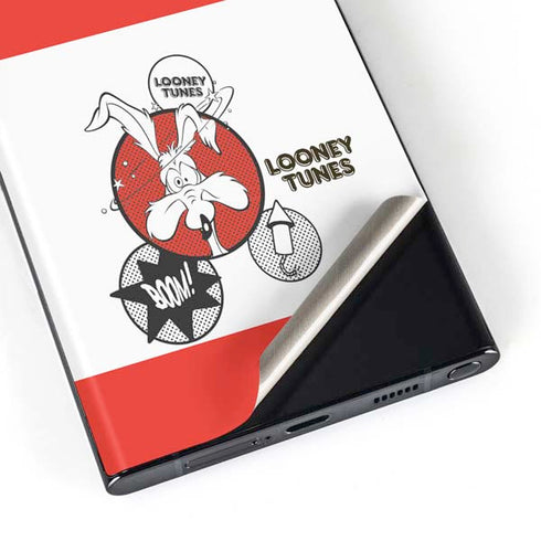 Looney Tunes Wile E Coyote Red Stripes Galaxy S23 Ultra Skin