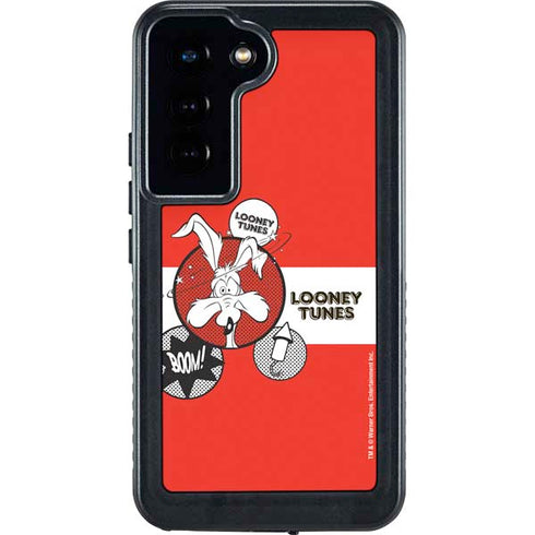 Looney Tunes Wile E Coyote Red Stripes Galaxy S23 Waterproof Case