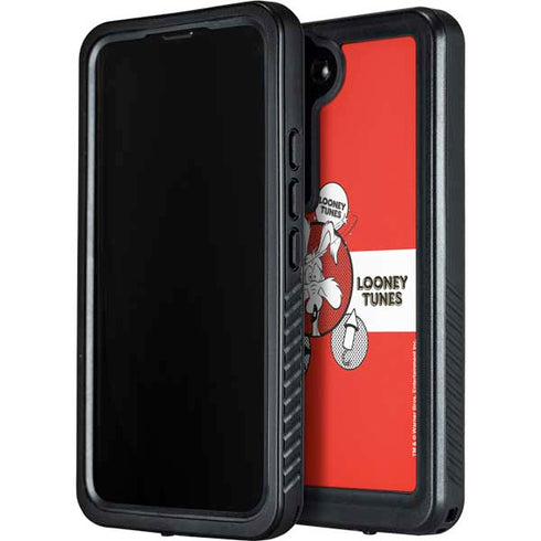 Looney Tunes Wile E Coyote Red Stripes Galaxy S23 Waterproof Case