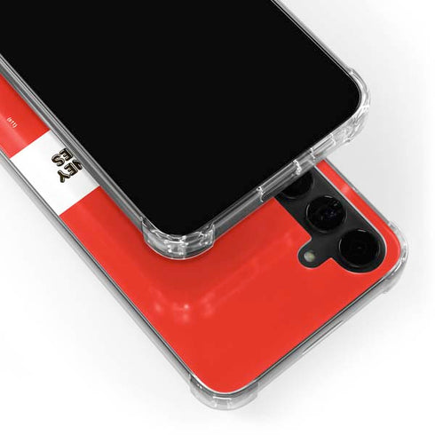 Looney Tunes Wile E Coyote Red Stripes Galaxy S24 Plus Clear Case