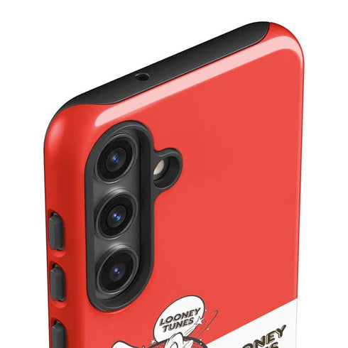 Looney Tunes Wile E Coyote Red Stripes Galaxy S24 Plus Impact Case