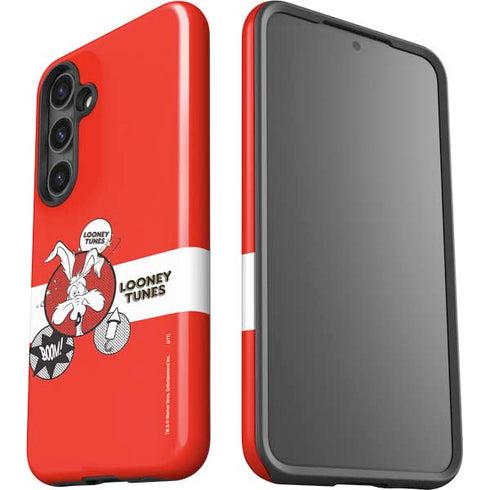 Looney Tunes Wile E Coyote Red Stripes Galaxy S24 Plus Impact Case