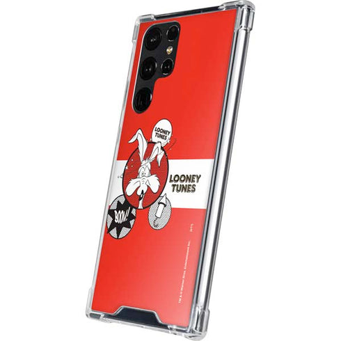 Looney Tunes Wile E Coyote Red Stripes Galaxy S24 Ultra Clear Case