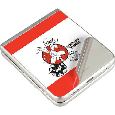 Looney Tunes Wile E Coyote Red Stripes Galaxy Z Flip3 5G Skin