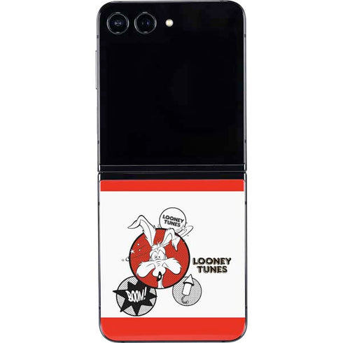 Looney Tunes Wile E Coyote Red Stripes Galaxy Z Flip5 5G Skin