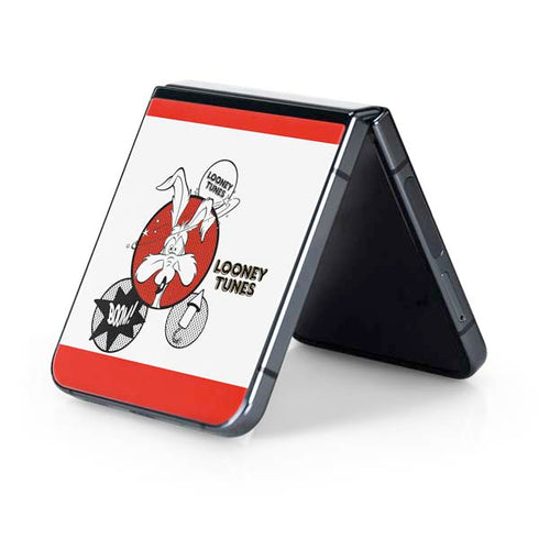 Looney Tunes Wile E Coyote Red Stripes Galaxy Z Flip5 5G Skin