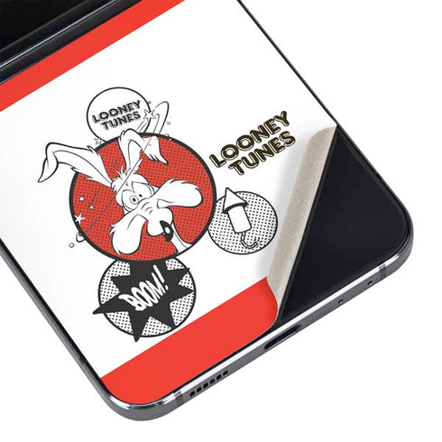 Looney Tunes Wile E Coyote Red Stripes Galaxy Z Flip5 5G Skin