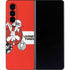 Looney Tunes Wile E Coyote Red Stripes Galaxy Z Fold4 5G Skin